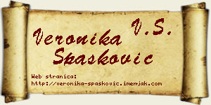 Veronika Spasković vizit kartica
